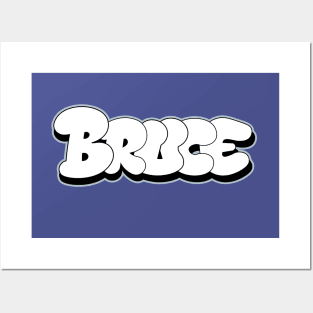 BRUCE name Bubble Graffiti style letters Posters and Art